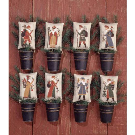 Prairie Schooler - Old World Santas II (Stickvorlage)