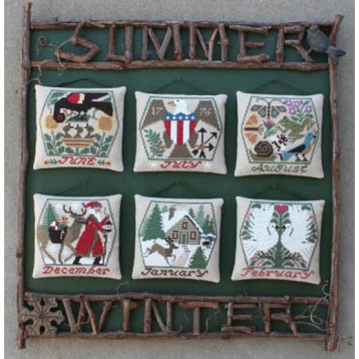 Stickvorlage The Prairie Schooler - Summer & Winter