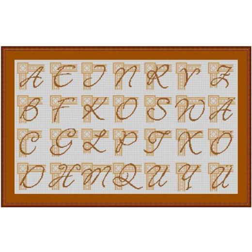 Kreuzstich-Insider - Initialen-Alphabet
