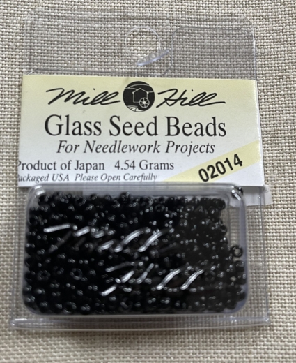 Mill Hill Seed Beads 02014 - Black Ø 2,2 mm (Ersatz für Magnifica 10003)