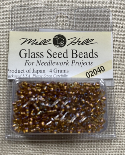 02040 - Light Amber Mill Hill Seed Beads Ø 2,2 mm