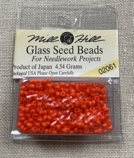 Mill Hill Seed Beads 02061 - Crayon Dark Orange Ø 2,2 mm