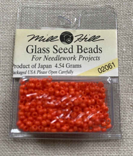 02061 - Crayon Dark Orange Mill Hill Seed Beads Ø 2,2 mm