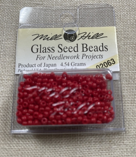 Mill Hill Seed Beads 02063 - Crayon Crimson Ø 2,2 mm