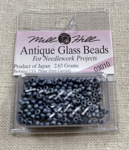 03010 - Slate Blue Mill Hill Seed-Antique Beads Ø 2,2 mm