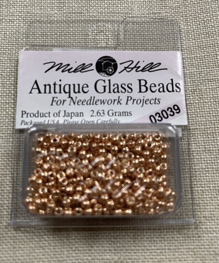 Mill Hill Seed-Antique Beads - 03039 Antique Champagne Ø 2,2 mm
