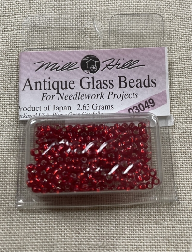 Mill Hill Seed-Antique Beads - 03049 Rich Red Ø 2,2 mm