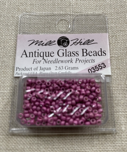 03553 - Satin Old Rose Mill Hill Seed-Antique Beads Ø 2,2 mm