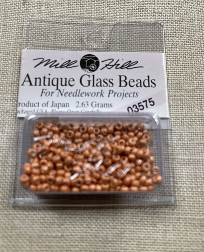 03575 - Satin Coral Mill Hill Seed-Antique Beads Ø 2,2 mm