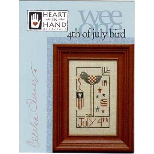 Heart In Hand Needleart - 4th of July Bird