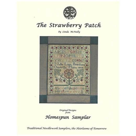Stickvorlage Homespun Samplar - Strawberry Patch