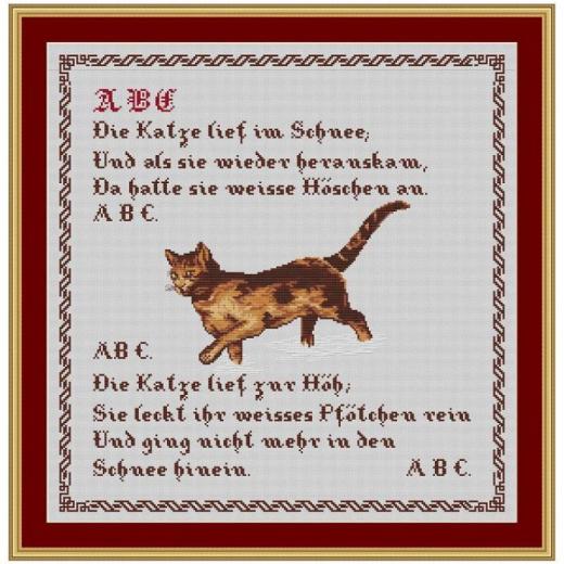 Kreuzstich-Insider - ABC, die Katze...