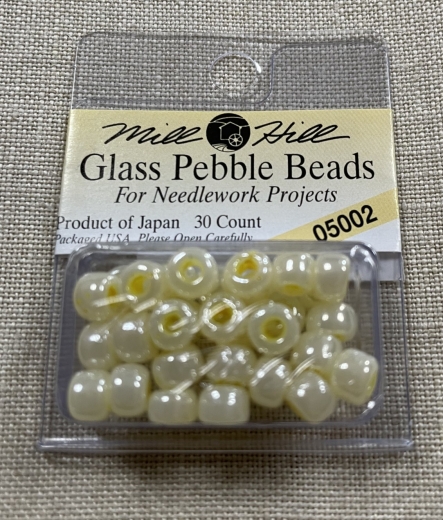 Mill Hill Pebble Beads - 05002 Yellow Cream Ø 5,5 mm
