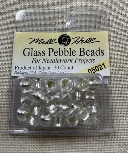 Mill Hill Pebble Beads - 05021 Silver Ø 5,5 mm