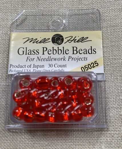 Mill Hill Pebble Beads - 05025 Ruby Ø 5,5 mm