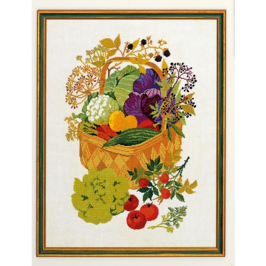 Eva Rosenstand Stickpackung - Korb mit Gemüse
