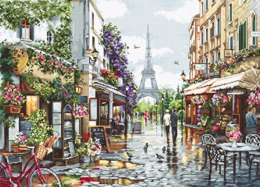 Luca-S Stickpackung - Paris in Flowers