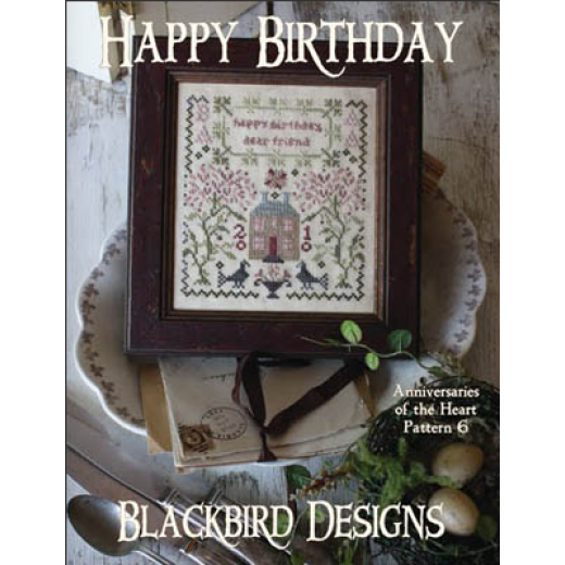 Happy Birthday - Blackbird Designs (Stickvorlage)