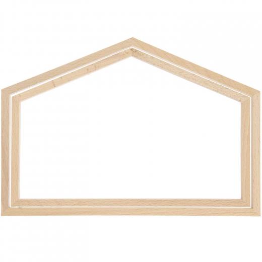 Dekostickrahmen breites Haus groß - Rico Design