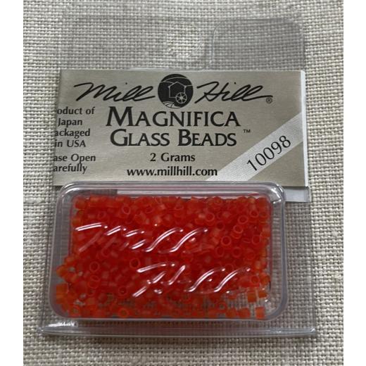 10098 - Matte Orange Mill Hill Magnifica Beads Ø 1,65 mm