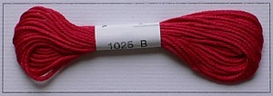 Soie dAlger Seidenstickgarn - Farbe 1025 kühles rot extra