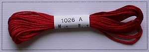 Soie dAlger Seidenstickgarn - Farbe 1026 kühles rot extra