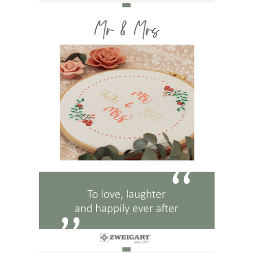 Zweigart - Mr & Mrs - download PDF kostenlose Stickanleitung