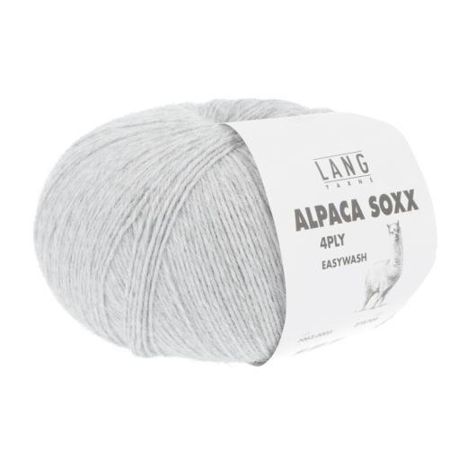 Alpaca Soxx 4-fach Lang Yarns - hellgrau mélange (0003)
