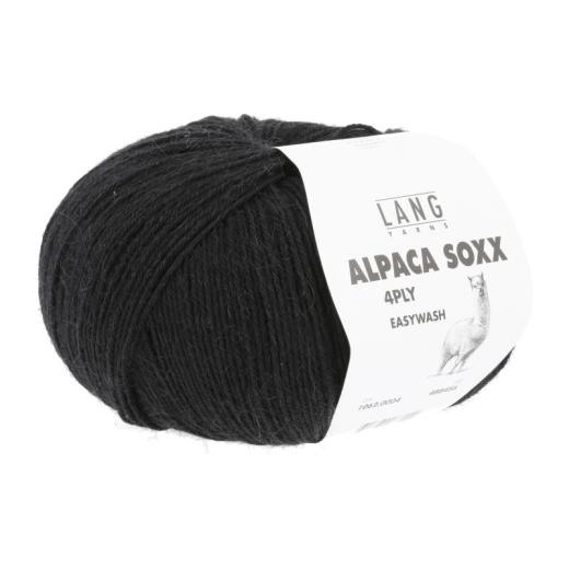 Alpaca Soxx 4-fach Lang Yarns - schwarz (0004)