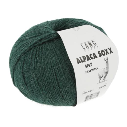 Alpaca Soxx 4-fach Lang Yarns - flaschengrün mélange (0018)