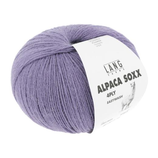 Alpaca Soxx 4-fach Lang Yarns - lila dunkel (0045)