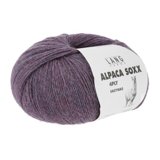 Alpaca Soxx 4-fach Lang Yarns - violett mélange (0047)