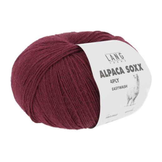 Alpaca Soxx 4-fach Lang Yarns - weinrot (0062)