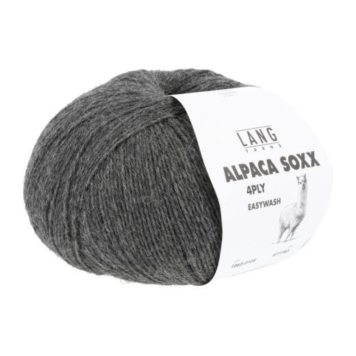 Alpaca Soxx 4-fach Lang Yarns - dunkelgrau mélange (0105)