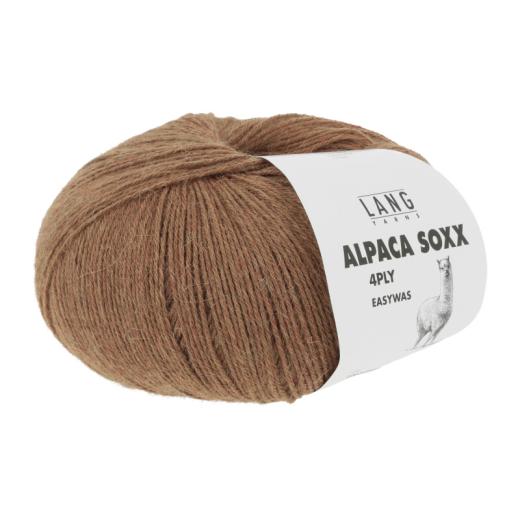 Alpaca Soxx 4-fach Lang Yarns - braun mélange (0168)