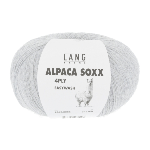 Lang Yarns Alpaca Soxx 4-fach - hellgrau mélange