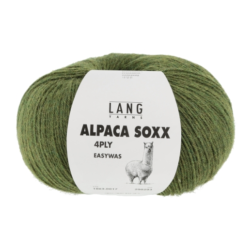 Lang Yarns Alpaca Soxx 4-fach - grün mélange