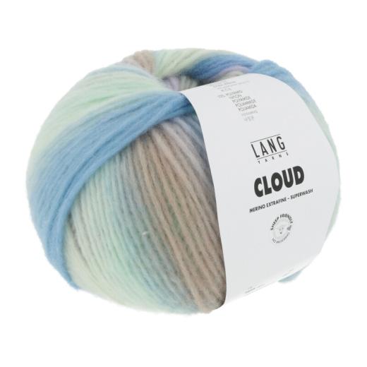 Cloud Lang Yarns - hellgrün-hellblau-lila (0014)