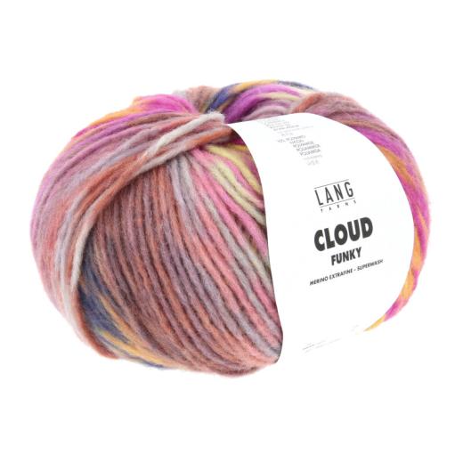LANG YARNS Funky - melone-marine-gelb-mauve (0023)