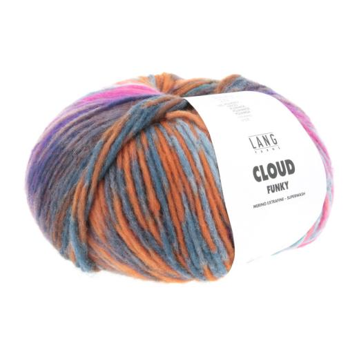 LANG YARNS Funky - hot pink-ozean-orange-petrol (0025)