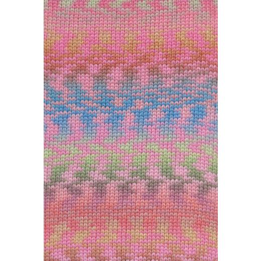 LANG YARNS Funky - rosa-blau-hellgrün-fuchsia (0027)