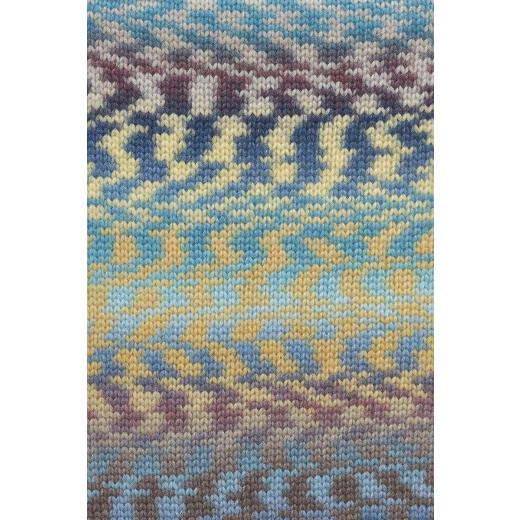 LANG YARNS Funky - pflaume-grau-marine-messing (0028)