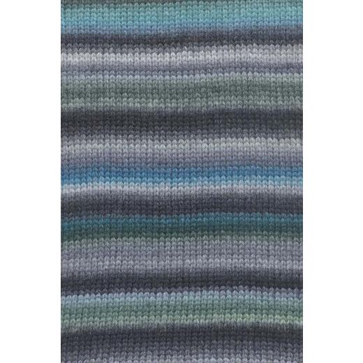 LANG YARNS Cloud - türkis-grau-schwarz-grün (0030)