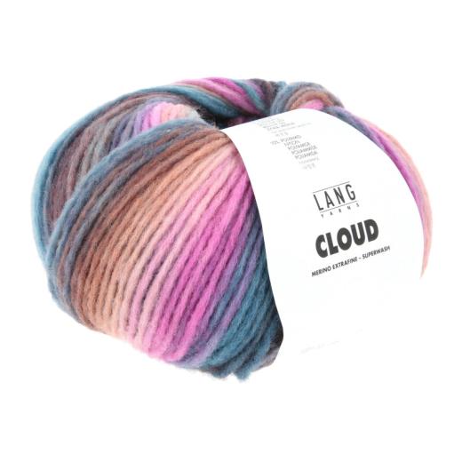 LANG YARNS Cloud - pink-eisblau-petrol-violett (0032)