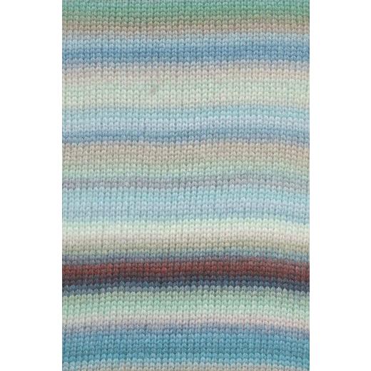 LANG YARNS Cloud - mint-türkis-braun-eisblau (0033)