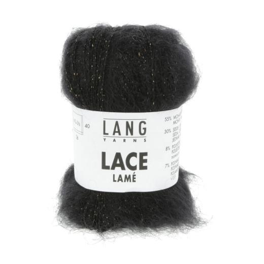 Lang Yarns Lace Lamé - schwarz-gold (0004)