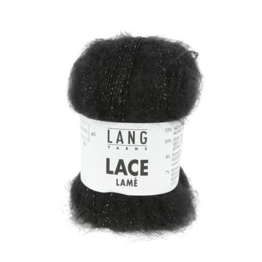 Lang Yarns Lace Lamé - schwarz-silber (0104)