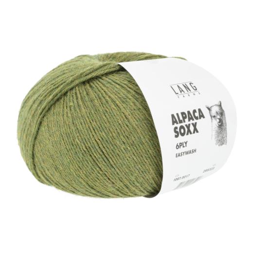 Alpaca Soxx 6-fach Lang Yarns - grün mélange (0017)
