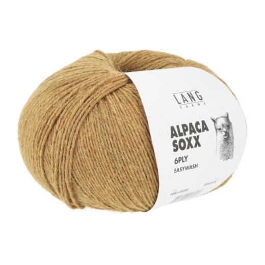 Alpaca Soxx 6-fach Lang Yarns - messing mélange (0050)