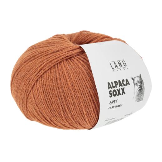 Alpaca Soxx 6-fach Lang Yarns - orange mélange (0059)